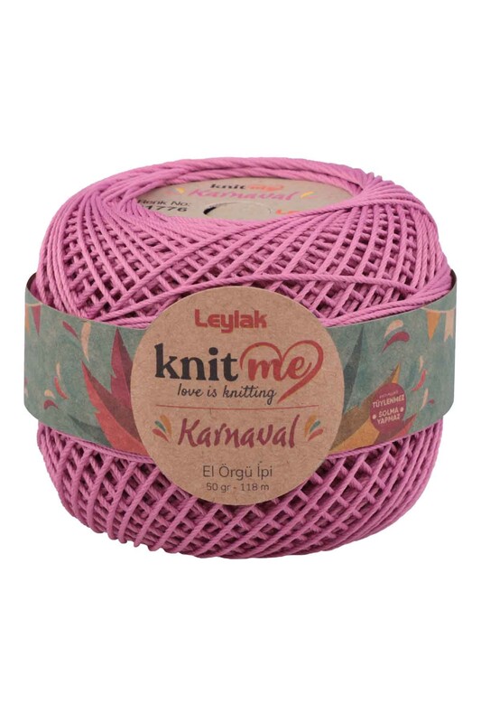 LEYLAK - Lace Crochet Yarn Knit me Karnaval 50 gr.|Dried Rose 01776