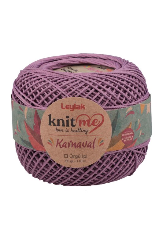LEYLAK - Lace Crochet Yarn Knit me Karnaval 50 gr.|Dark Lilac 04286