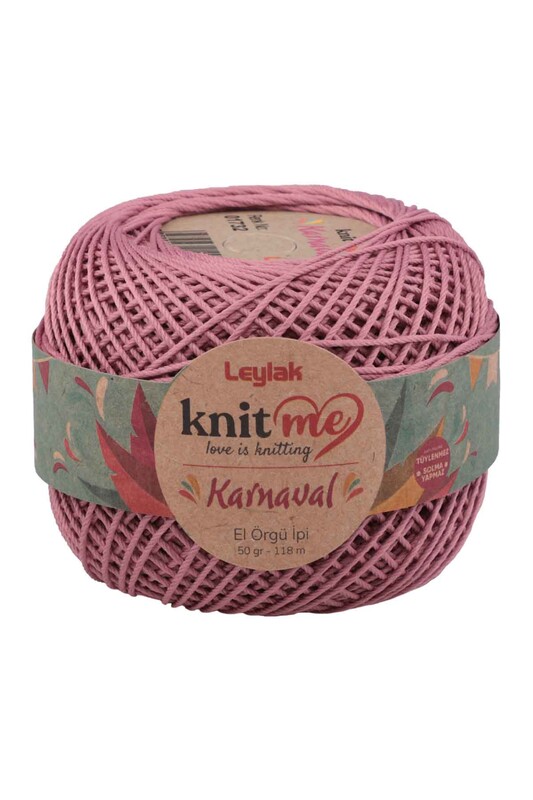LEYLAK - Lace Crochet Yarn Knit me Karnaval 50 gr.|Dried Rose 01732