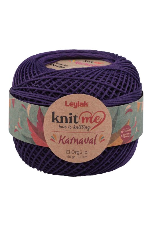 LEYLAK - Lace Crochet Yarn Knit me Karnaval 50 gr.|Eggplant Purple 06488