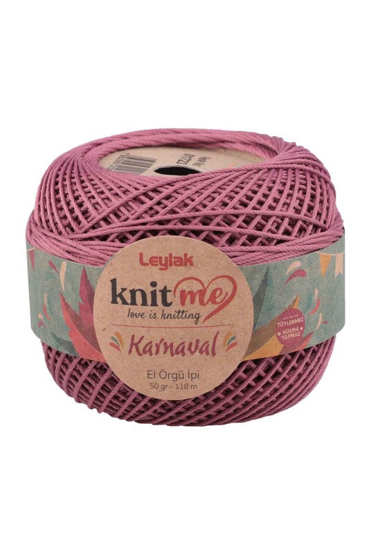 LEYLAK - Lace Crochet Yarn Knit me Karnaval 50 gr.|Dried Rose 01723