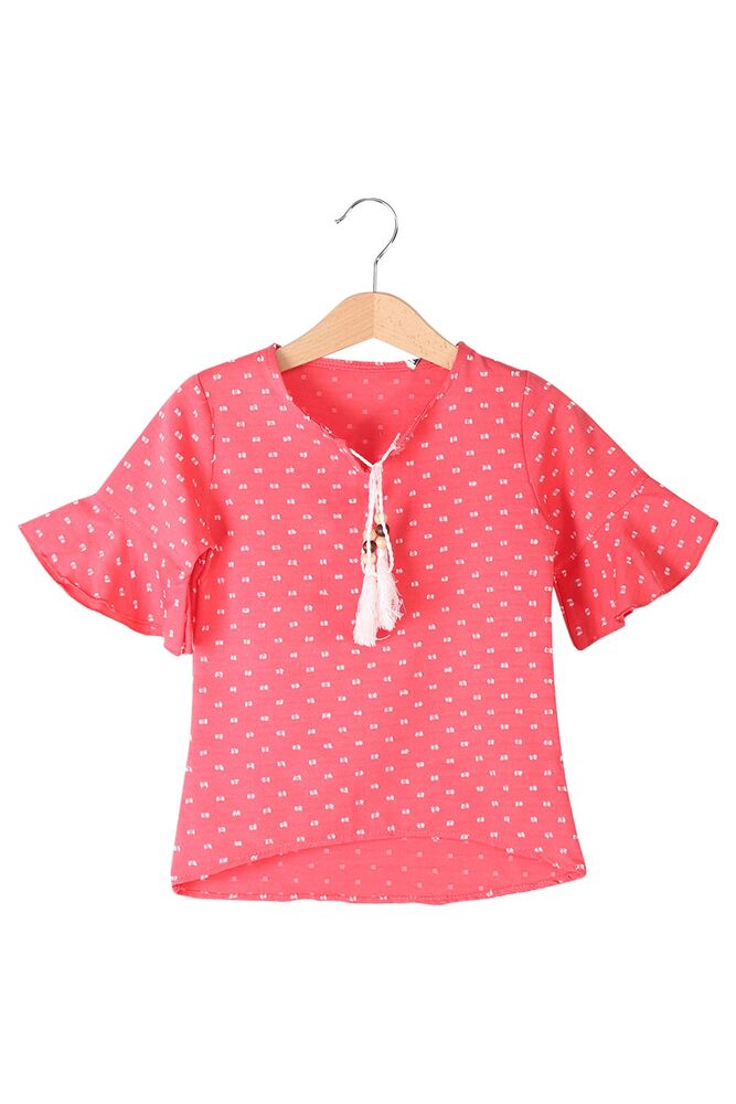 Girl Patterned Tunic | Vermillion