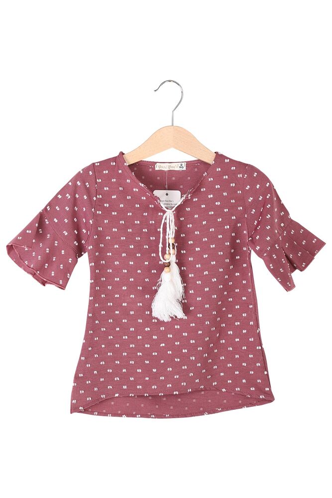 Girl Patterned Tunic | Dusty Rose