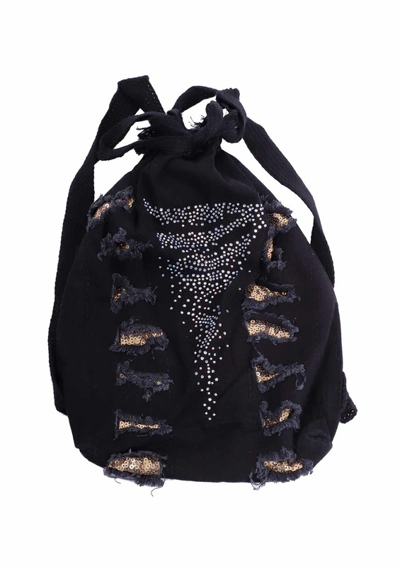 Simisso Dress with Bag 413 | Black - Thumbnail