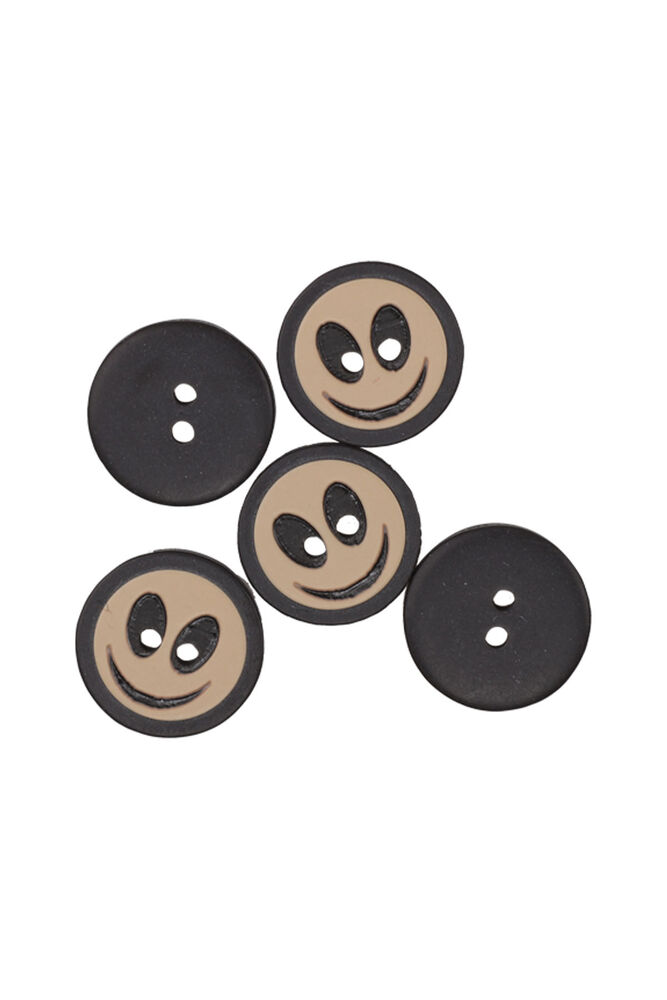 Emoji Desenli Düğme 5 Adet