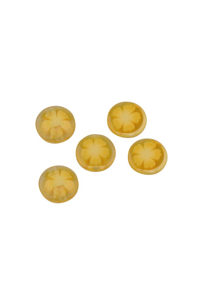 Desenli Düğme 5 Adet Model 12 | Sarı