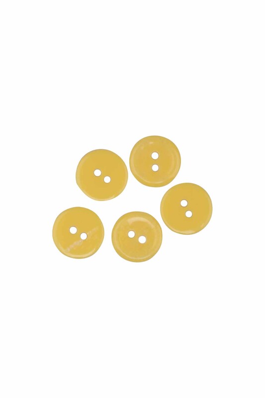 SİMİSSO - Düğme 5 Adet 14 mm | Sarı