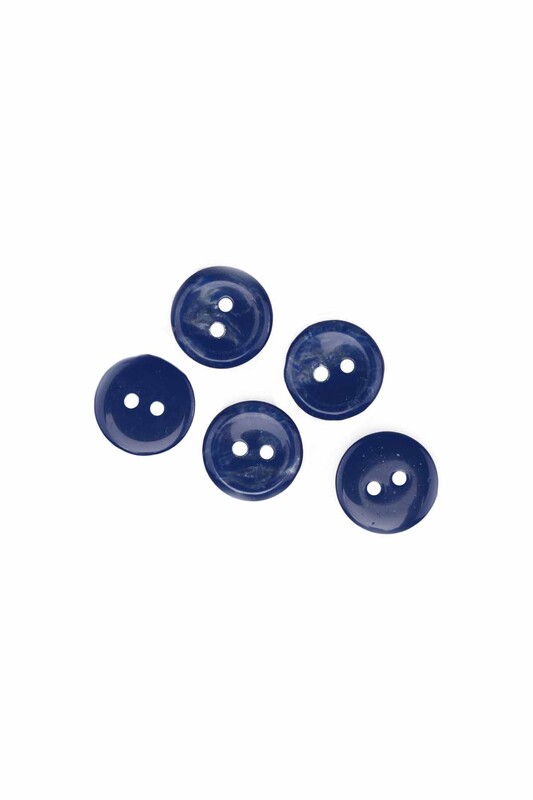 Düğme 5 Adet 14 mm | Mavi - Thumbnail