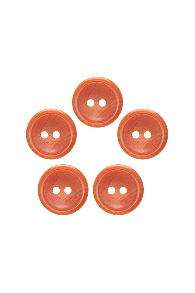 Plastik Düğme 5 adet 2.2 cm | Kahve