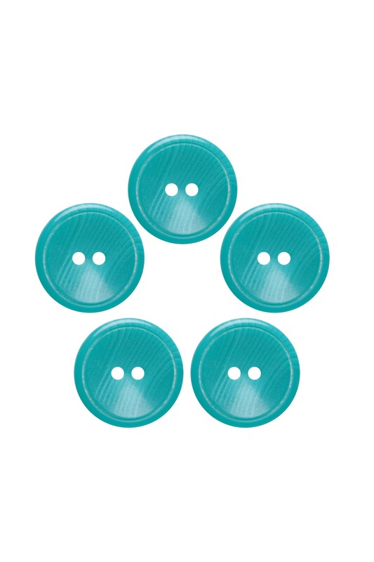 SİMİSSO - Plastik Düğme 2,5 cm 5 Adet | Petrol