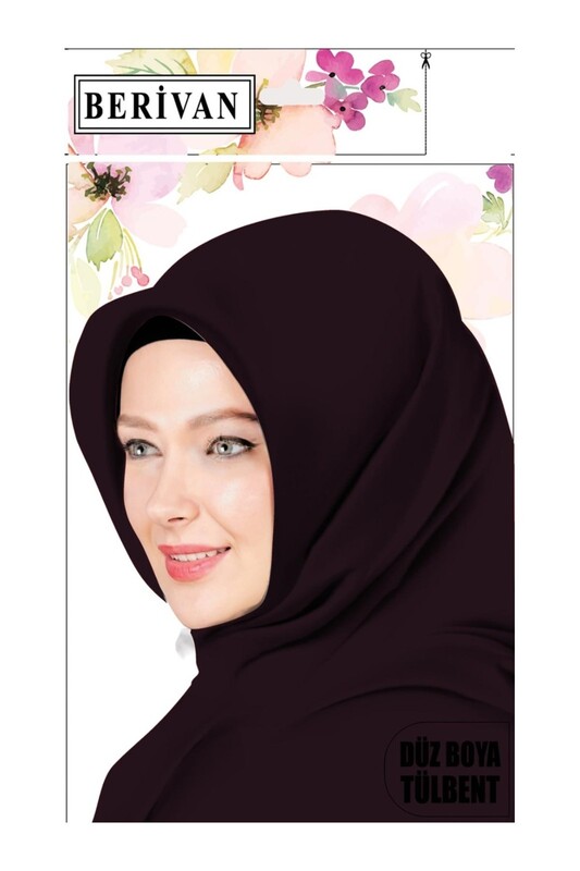 BERİVAN - Berivan Dikişsiz Düz Yazma 100 cm Mürdüm 480