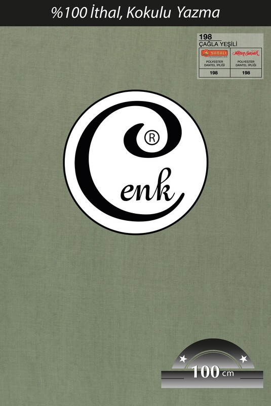 CENK - Cenk Dikişsiz Düz Yazma 100 cm Çağla Yeşili 198