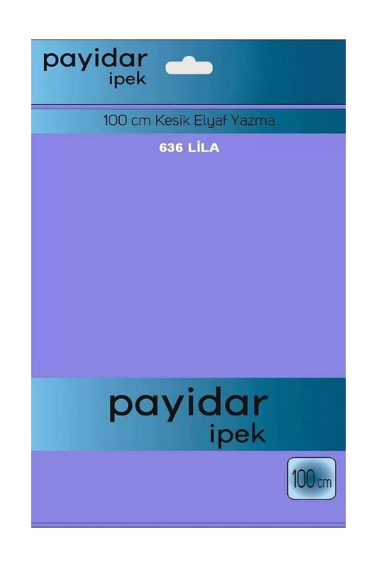 PAYİDAR İPEK - Payidar İpek Dikişsiz Düz Yazma 100 cm | Lila 636
