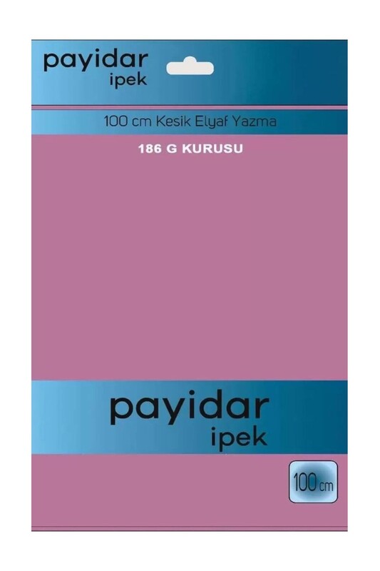PAYİDAR İPEK - Payidar İpek Dikişsiz Düz Yazma 100 cm | Gülkurusu 186