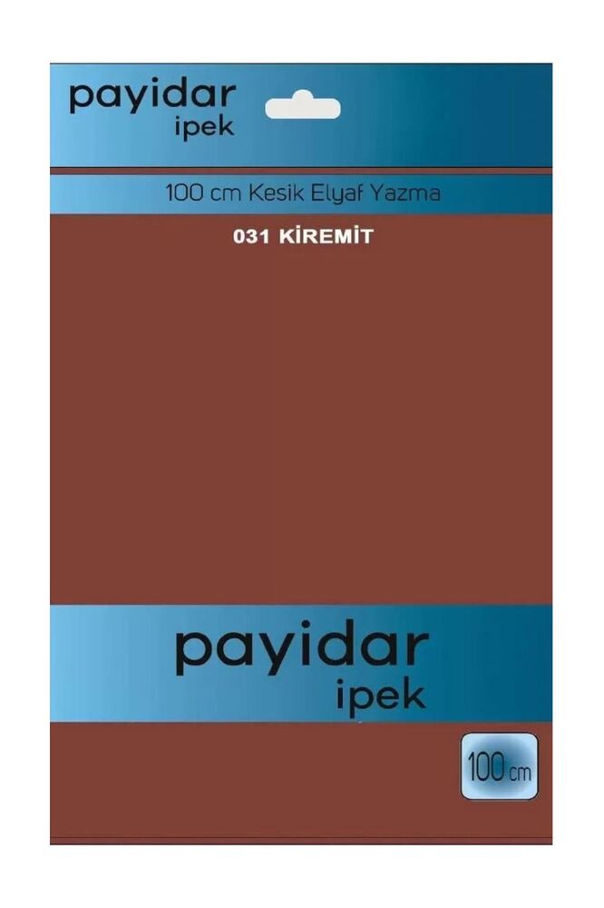 Payidar İpek Dikişsiz Düz Yazma 100 cm | Kiremit 031