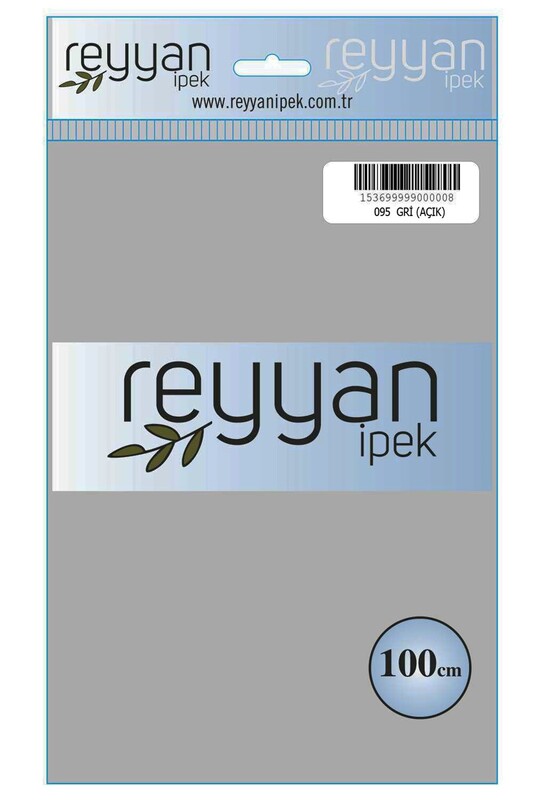 REYYAN - Reyyan Dikişsiz Düz Yazma 100 cm | Açık Gri 095