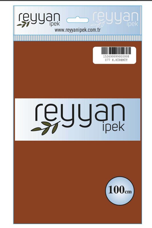 REYYAN - Reyyan Dikişsiz Düz Yazma 100 cm | Koyu Kiremit 077