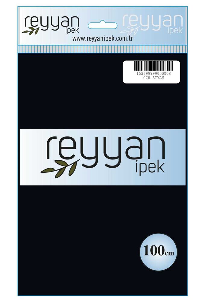 Reyyan Dikişsiz Düz Yazma 100 cm | Siyah 070