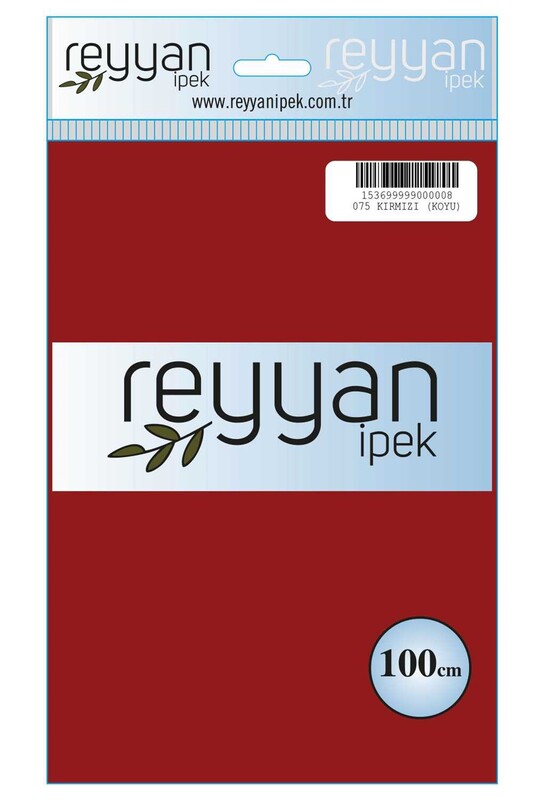 REYYAN - Reyyan Dikişsiz Düz Yazma 100 cm | Koyu Kırmızı 075