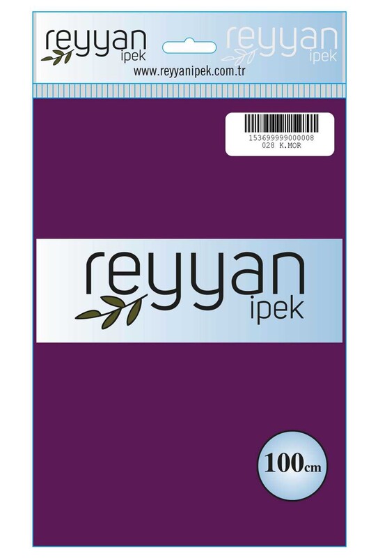 REYYAN - Reyyan Dikişsiz Düz Yazma 100 cm | Koyu Mor 028