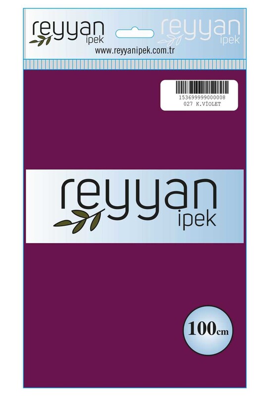 REYYAN - Reyyan Dikişsiz Düz Yazma 100 cm | Koyu Violet 027