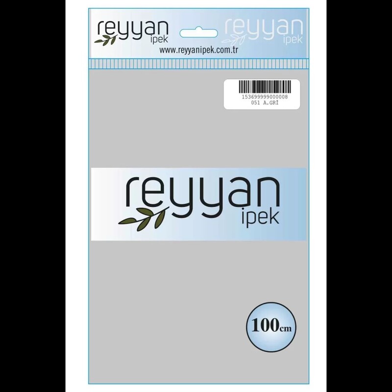 REYYAN - Reyyan Dikişsiz Düz Yazma 100 cm | Açık Gri 051