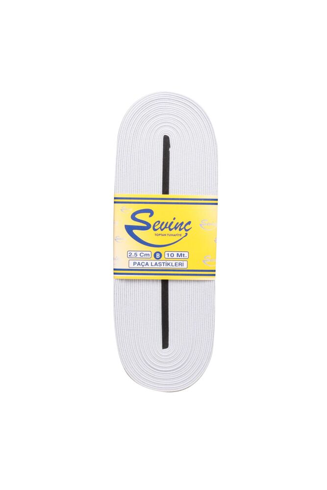 Sevinç Paça Lastik 2.5 cm | Beyaz