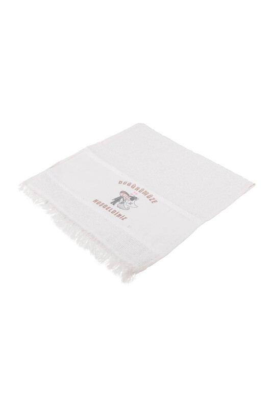 SİMİSSO - Bride and Groom Printed Wedding Towel 40x80 cm