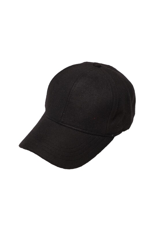 POYRAZ - Kaşe Erkek Şapka 2379-1 | Siyah