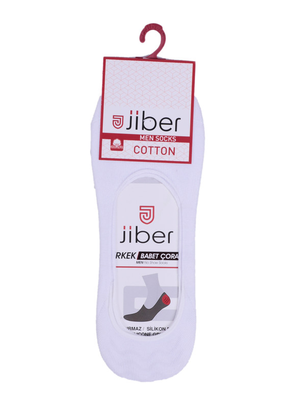 Jiber Babet Çorap 7100 | Beyaz - Thumbnail