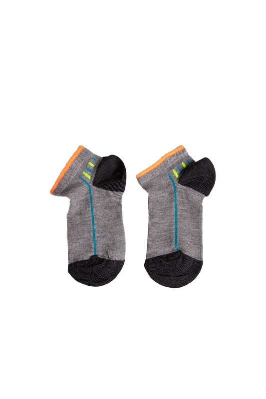 PINAR SOCKS - Erkek Çocuk Patik Çorap | Koyu Gri