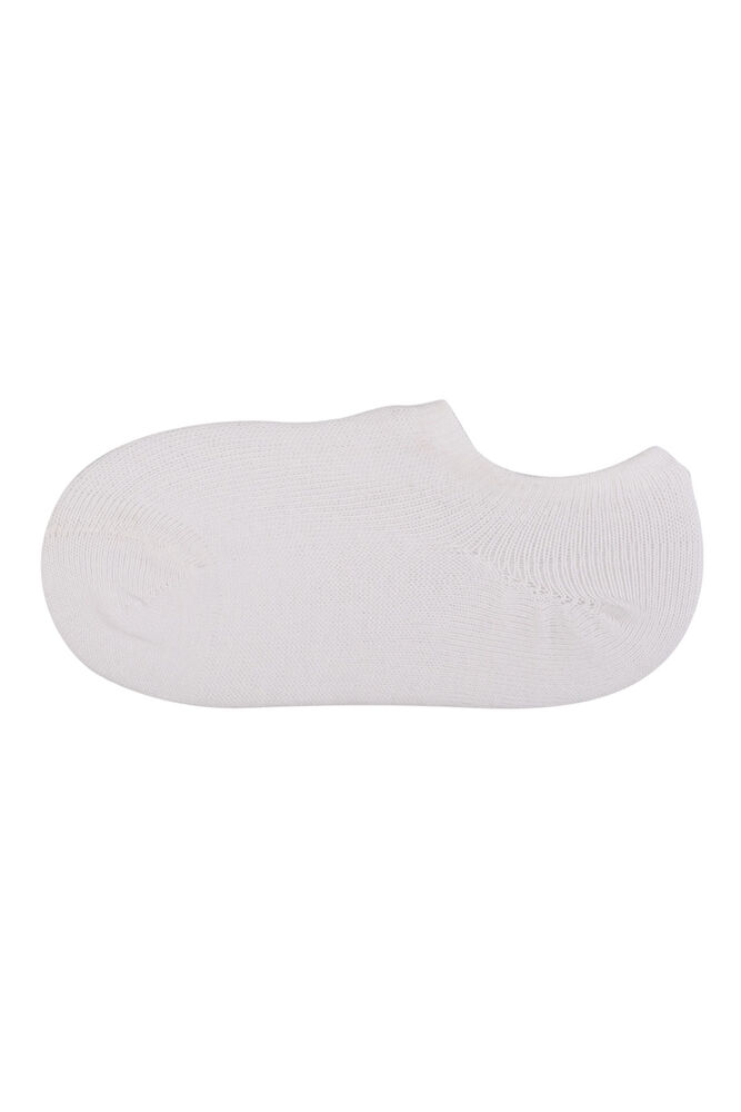 Sahab Dikişsiz Penye Erkek Çocuk Sneaker Çorap | Beyaz