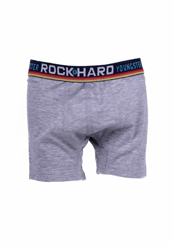 Rock Hard Erkek Çocuk Boxer 62023 | Gri - Thumbnail