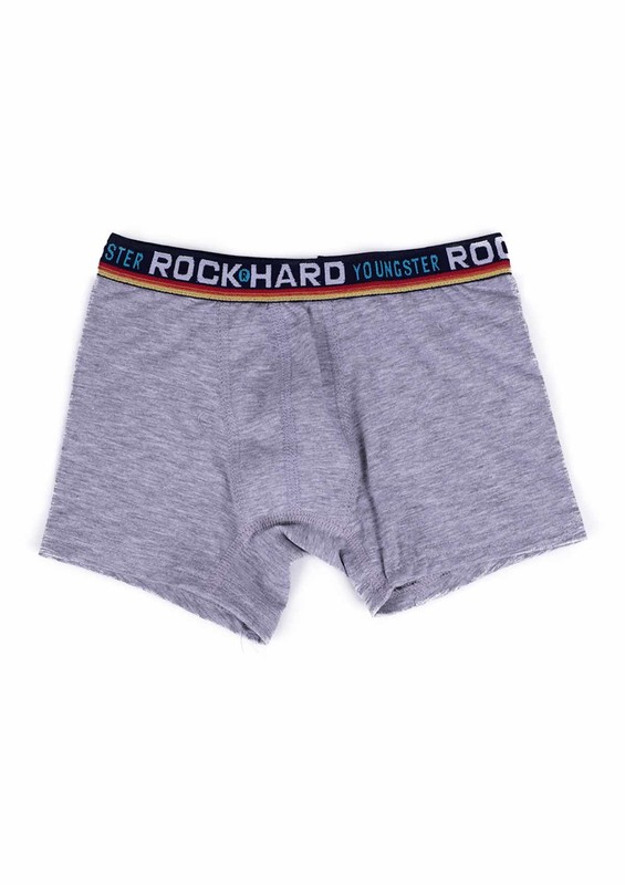 Rock Hard Erkek Çocuk Boxer 62023 | Gri - Thumbnail