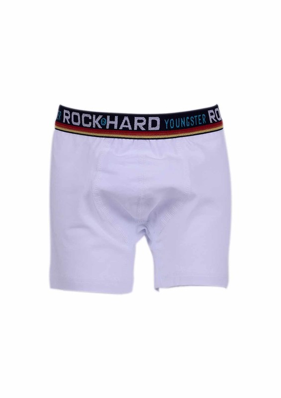 Rock Hard Erkek Çocuk Boxer 62023 | Beyaz - Thumbnail