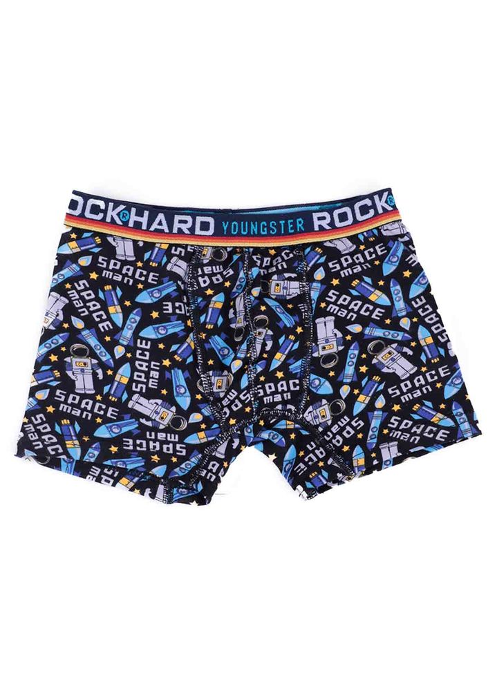Rock Hard Desenli Erkek Çocuk Boxer 62024 | Standart