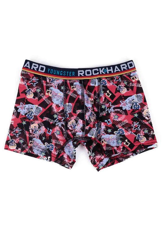 Rock Hard Desenli Erkek Çocuk Boxer 62024 | Standart - Thumbnail