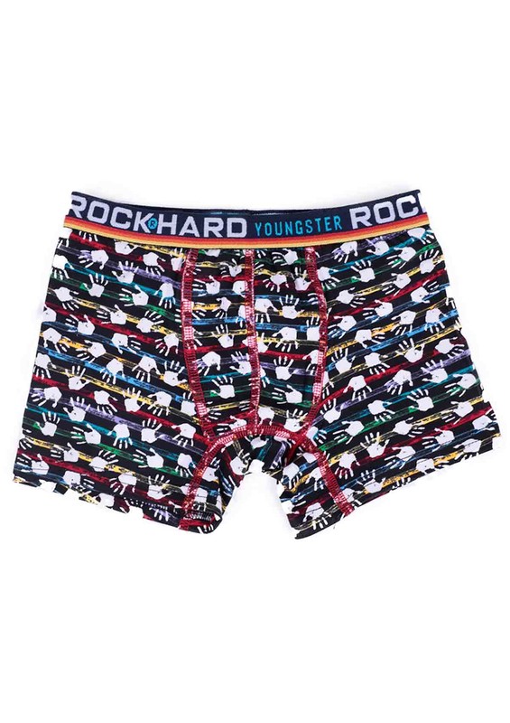 Rock Hard Desenli Erkek Çocuk Boxer 62024 | Standart - Thumbnail