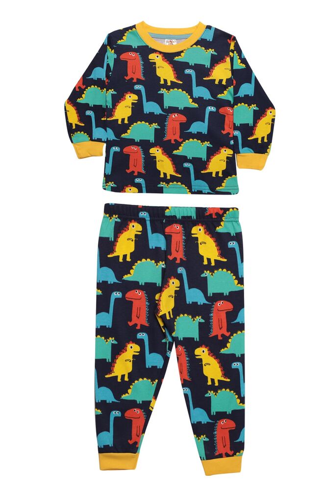 Dinazor Baskılı Erkek Çocuk Pijama Takımı 2231 | Lacivert