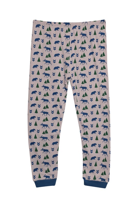 Erkek Çocuk Pijama Takımı 3013 | Mavi - Thumbnail
