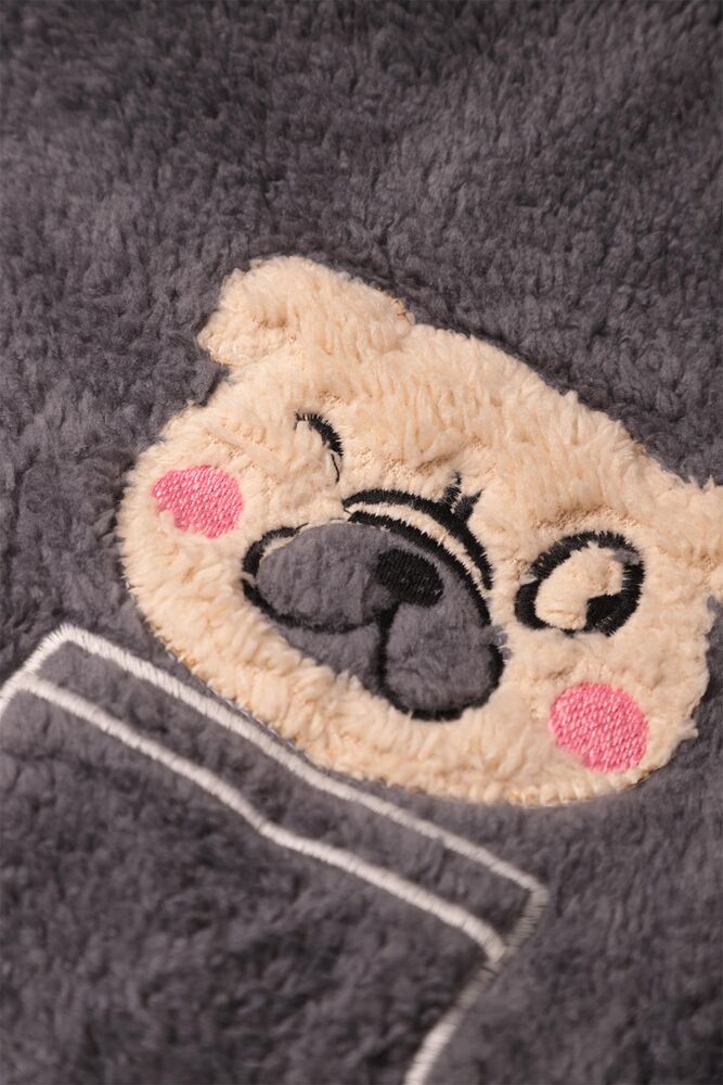 Erkek Çocuk Polar Pijama Takımı 7826 | Füme