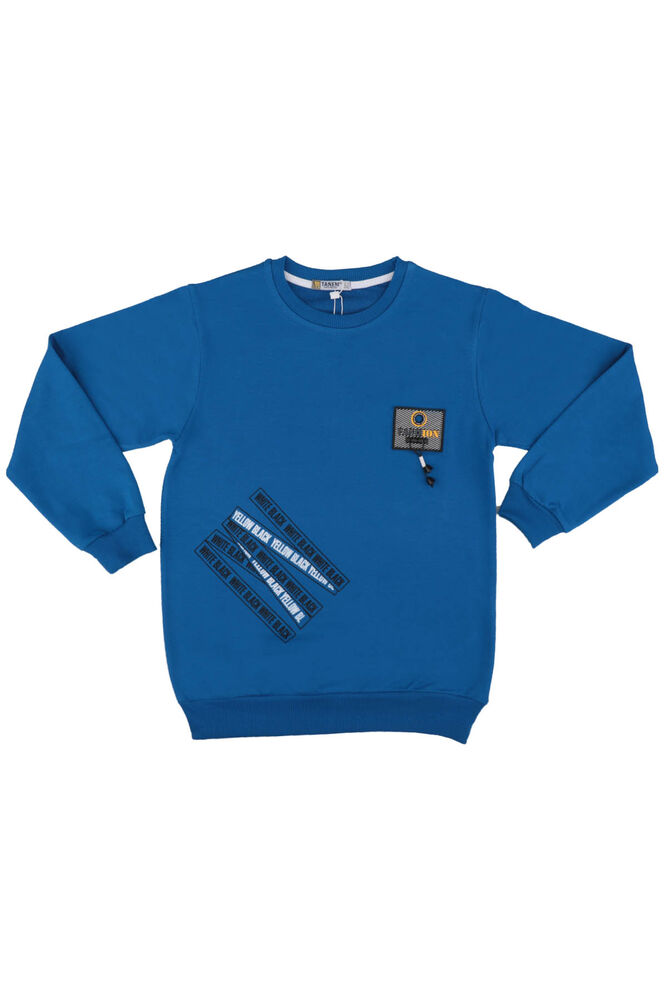 Fashion Armalı Erkek Çocuk Sweatshirt | Mavi