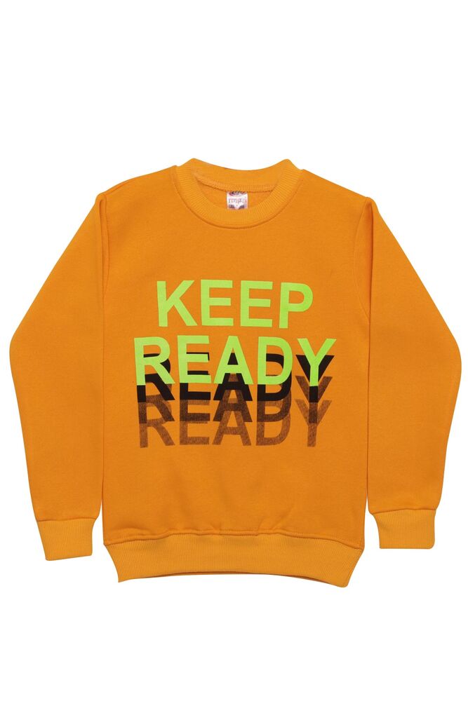 Keep Yazılı Şardonlu Erkek Çocuk Sweatshirt | Sarı