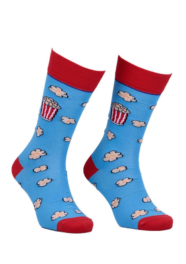 Aytuğ Popcorn Desenli Erkek Çorap 2633 | Mavi