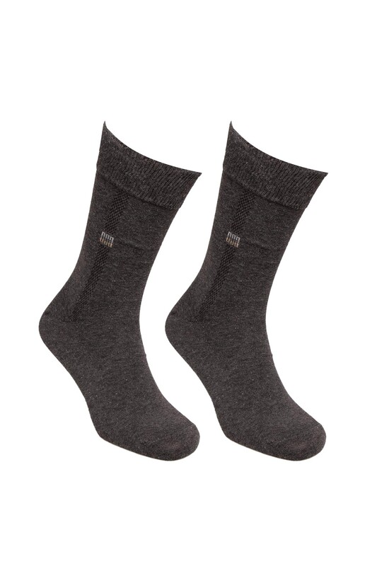 DÜNDAR - Erkek Düz Çorap | Füme
