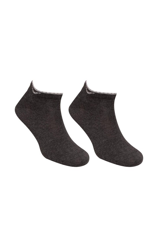 DÜNDAR - Erkek Patik Çorap | Füme