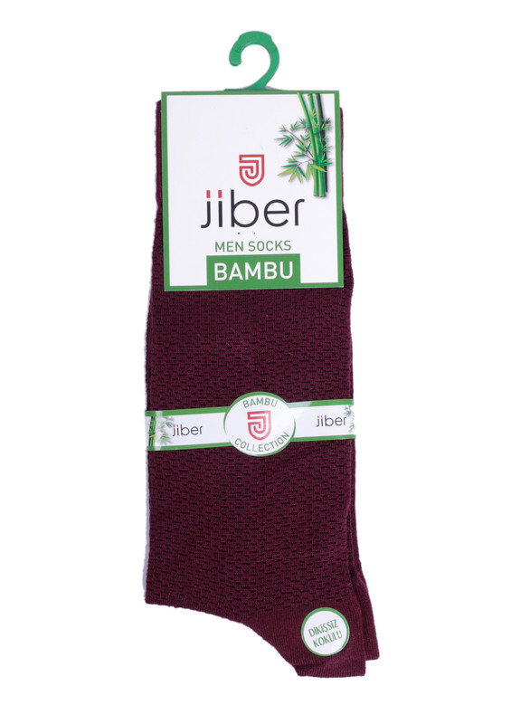 Jiber Bambu Çorap 5501 | Bordo - Thumbnail