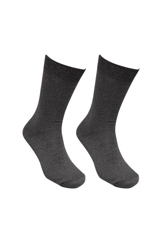 KÖKSAL - Erkek Düz Çorap | Koyu Gri