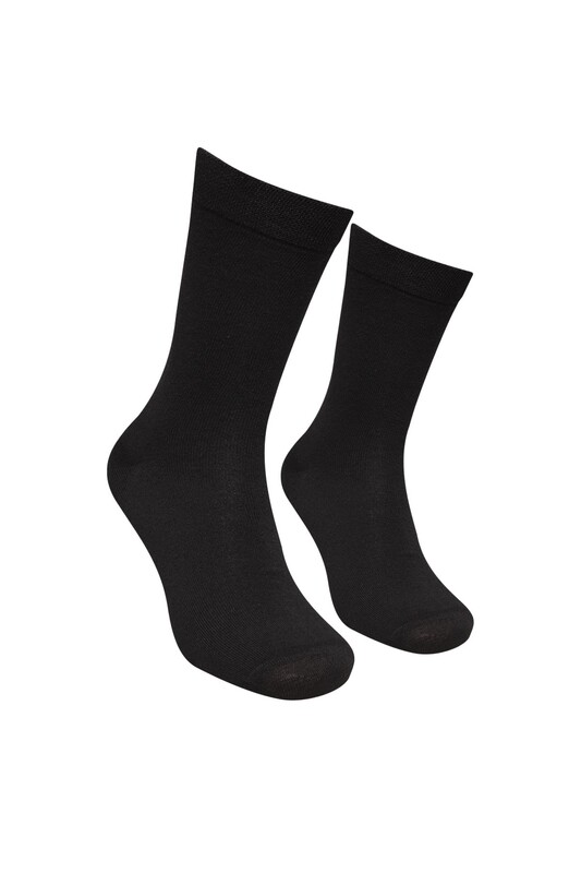 MELİSA - Erkek Düz Çorap | Siyah