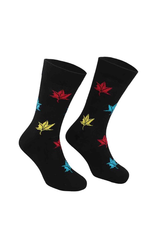 Pierre Cardin Flow Desenli Erkek Çorap 205 | Siyah - Thumbnail